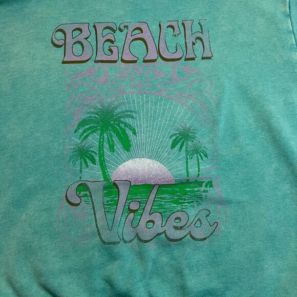 Wild Fable Crewneck Beach Vibes Graphic Sweatshirt Size Medium - Picture 6 of 10